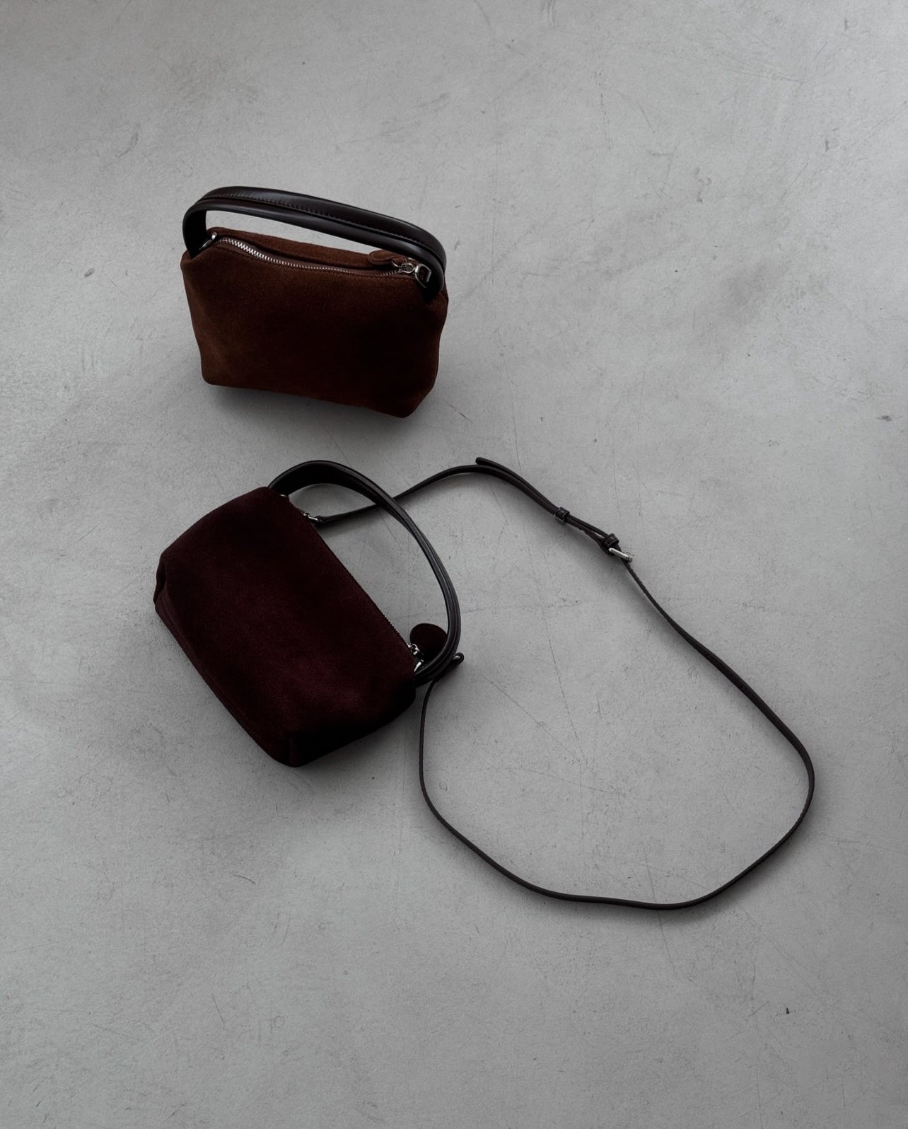 suede mini bag