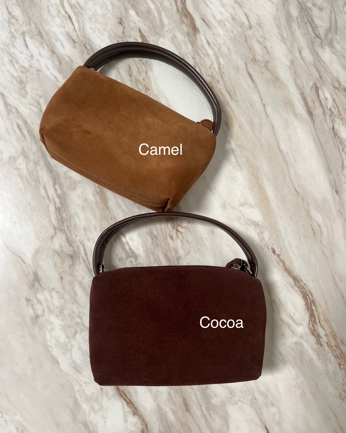 suede mini bag