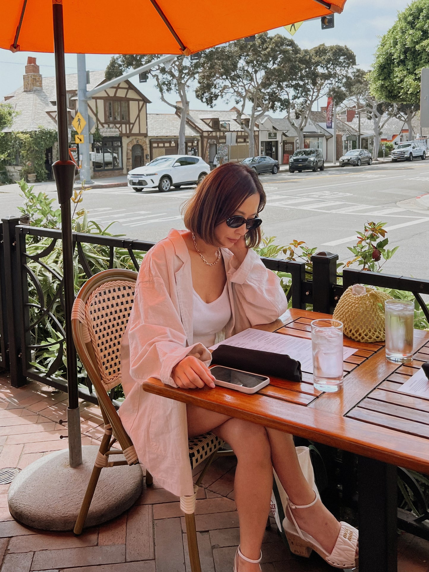 oversized linen blazer