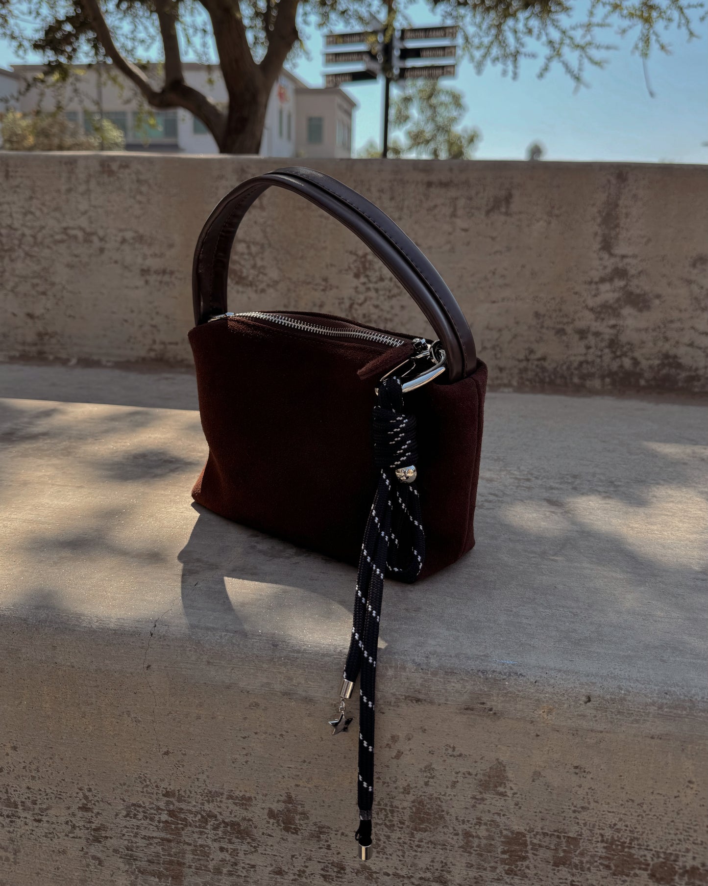 neutral rope bag charm