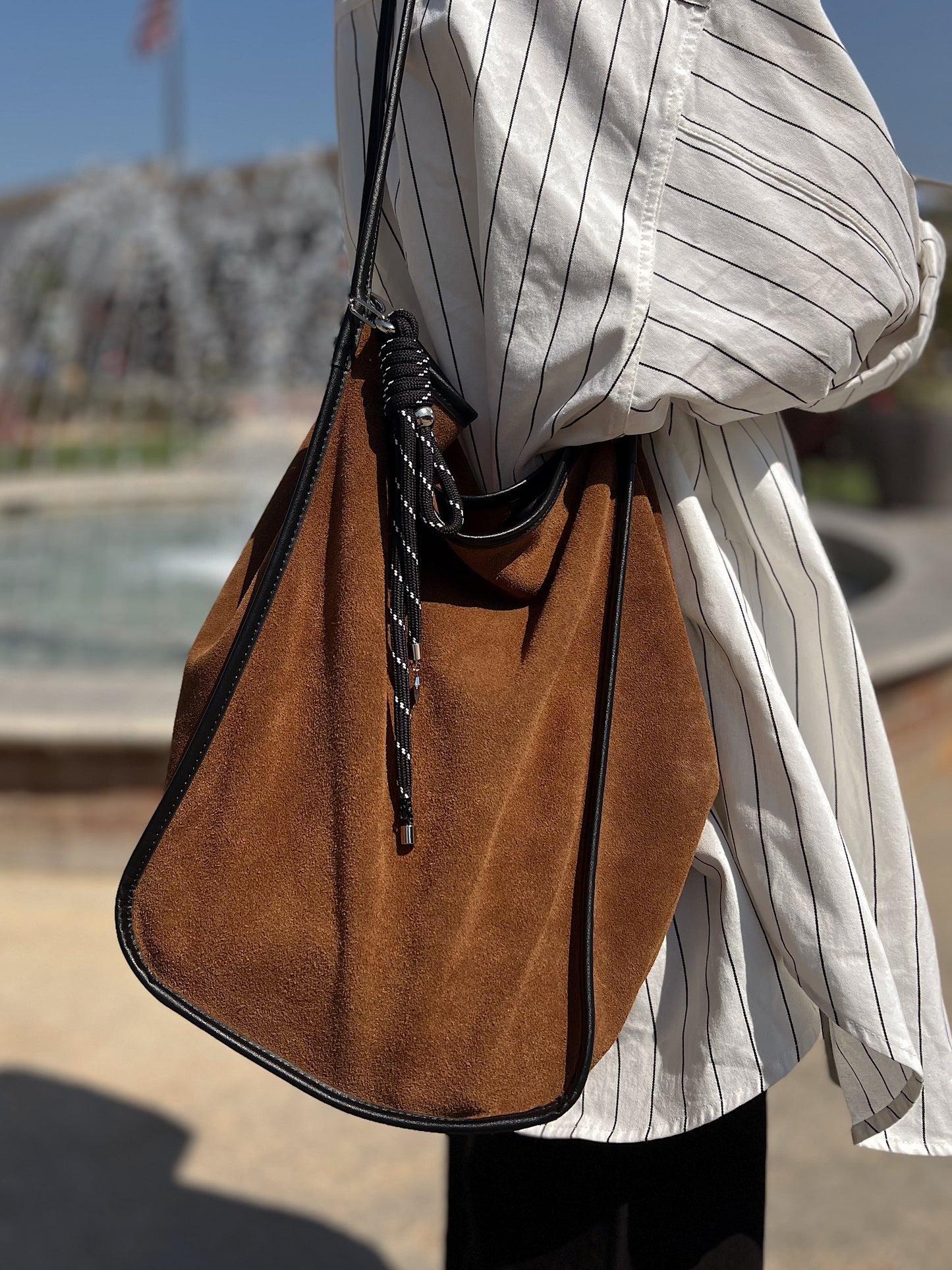 suede shoulder bag